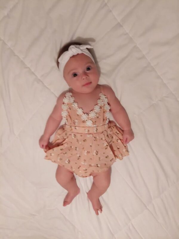 Zoputey Baby Girl Dress Floral Print for Infant Baby Girl Romper Cute Outfit Set - Image 7