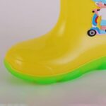 SRTUMEY Clearance Kids Baby Warm Wellies Cute Print Waterproof Rain Boots Toddler Boys Girls Winter Fleece Lined Boots Non Slip Thermal Wellington Boots - Image 2