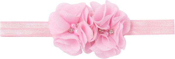 Toddler Infant Baby Girls Tutu Dress Ruffle Tulle Skirt Layered Bloomers Diaper Cover with Flower Headband 2pcs Birthday Party Outfit for Photography Props - Image 3