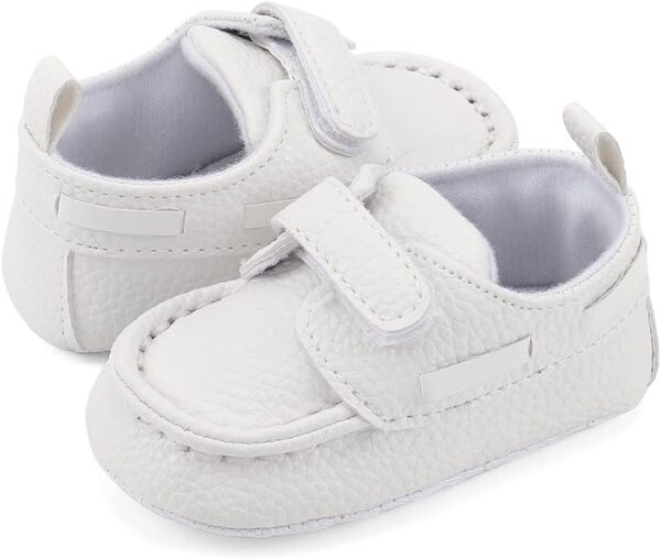 MASOCIO Baby Boys Moccasin Shoes Infant First Walking Soft Sole Casual Flats Shoes - Image 5