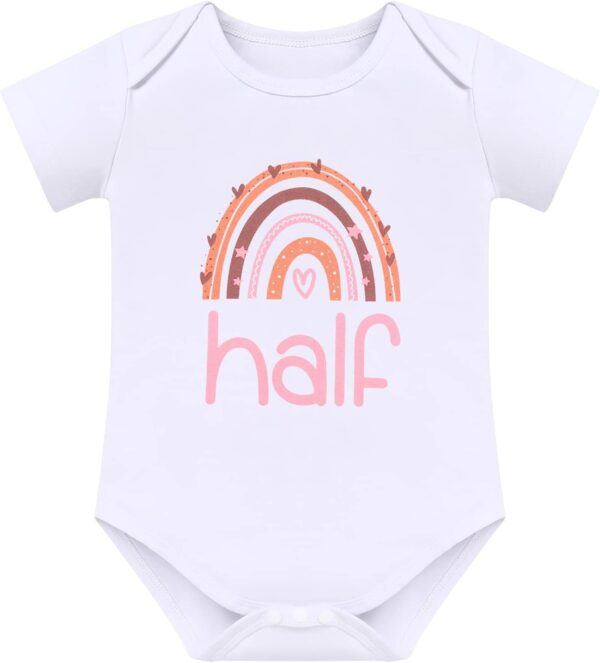 Cake Smash Outfit 1st Birthday Girl Rainbow Romper + Tutu Skirt + Headband 3pcs Set Two Year Old Girl Dress Photo Shoot Clothes - Image 3