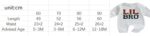Geagodelia Newborn Baby Boy Letter Printed Little Brother Round Neck Long Sleeve Outfit Clothes Jumpsuit Sweatshirt Pullover Set - Image 6