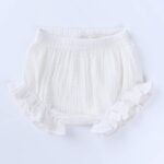 ZFTTZYMX Baby Girls Ruffle Bloomer Shorts Toddler Cute Cotton Linen Panty Diaper Covers - Image 2