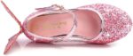 Girls Princess Shoes Toddlers Sequin Sweet Bows Sandals Little Girls Party Pumps Sparkle Wedding Dress Shoes - Image 3