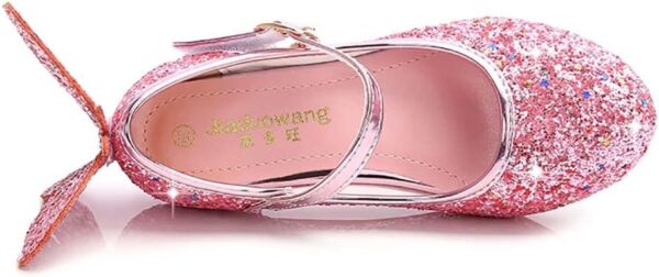 Girls Princess Shoes Toddlers Sequin Sweet Bows Sandals Little Girls Party Pumps Sparkle Wedding Dress Shoes - Image 3