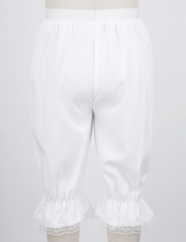 Miutii Kids Girls Floral Lace Shorts Bloomers Vintage Ruffles Pumpkin Pants Underpants Victorian Pantaloons Costume - Image 3