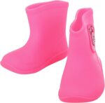 Toddler Soft Sole Rubber Rain Boots Baby Boys Girls 𝗪aterproof Lightweight Cozy Rain Shoes Booties Outdoor Flat Shoes Baby Girl Winter Boots Size 4 Baby Snow Boots 12 Months (Pink, 4-5 Years) - Image 5