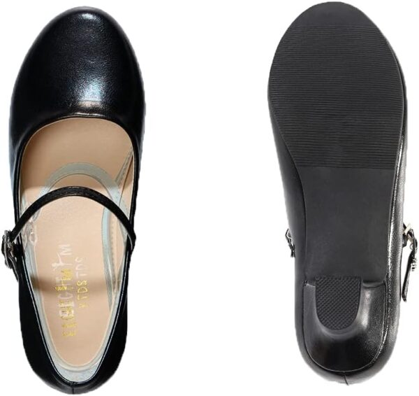 Princess Shoes Girls' Mary Jane Shoes - High Heel Girls Party Shoes - Wedding Party Girls Communion Shoes Ides Flower Girl Shoes - Versatile Flat Shoes - Image 8