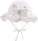 XIAOHAWANG Baby Girl Sun Hat Embroidered Flowers Toddler Bucket Hats Summer Cap for Infant Girls - Image 2