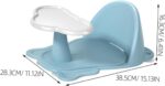 TOBBOMEY Child Bath Seat Baby Tub Chair Strong Suction Cups Comfortable Bathing Great Baby Shower Birthday Green - Image 8
