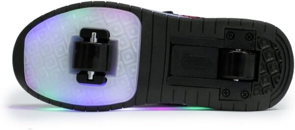 HUSKSWARE Roller Skates, 2-Wheel Skateboard Shoes, Adjustable Multifunctional Sports Shoes, USB Charging Mode, for Boys and Girls, Sizes 31-40 EU. - Image 5
