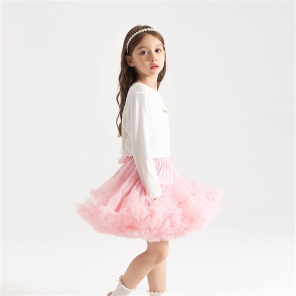 Alunsito Infant Baby Girl's Fluffy Tutu Skirt Toddler Tulle Birthday Party Tiered Princess Tutu Pettiskirt - Image 4