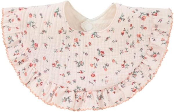 Nishine 4 pcs Unisex Baby Muslin Bandana Drool Bibs 360 Degree Rotatable Cotton Teething Feeding Drooling Bibs for Boy Girl - Image 5