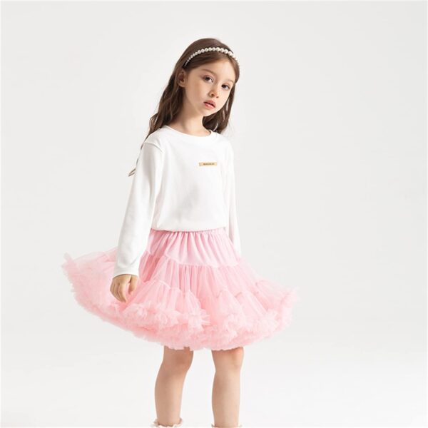 Alunsito Infant Baby Girl's Fluffy Tutu Skirt Toddler Tulle Birthday Party Tiered Princess Tutu Pettiskirt - Image 5