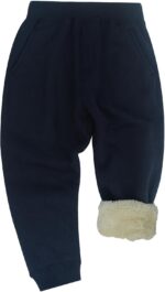 Kids Girls Boys Fleece Jogging Trouser Sweatpants Warm Winter Childrens School Play Tracksuit Classic Bottom Soft Jog Pants