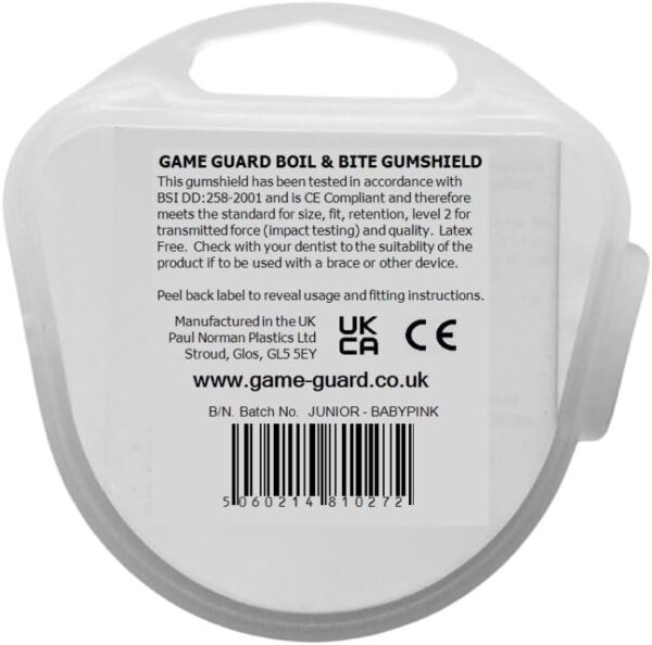 Boil & Bite Mouth Guard/Gum Shield – Mouldable Mouthguard/gumshields - CE Approved, School Sports, Rugby, Hockey, Boxing, GAA, Martial Arts - Image 3