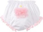 Mud Pie Baby Birthday Pink And White Decorated Cotton Bloomers, Cupcake 0-6 Months - Image 2