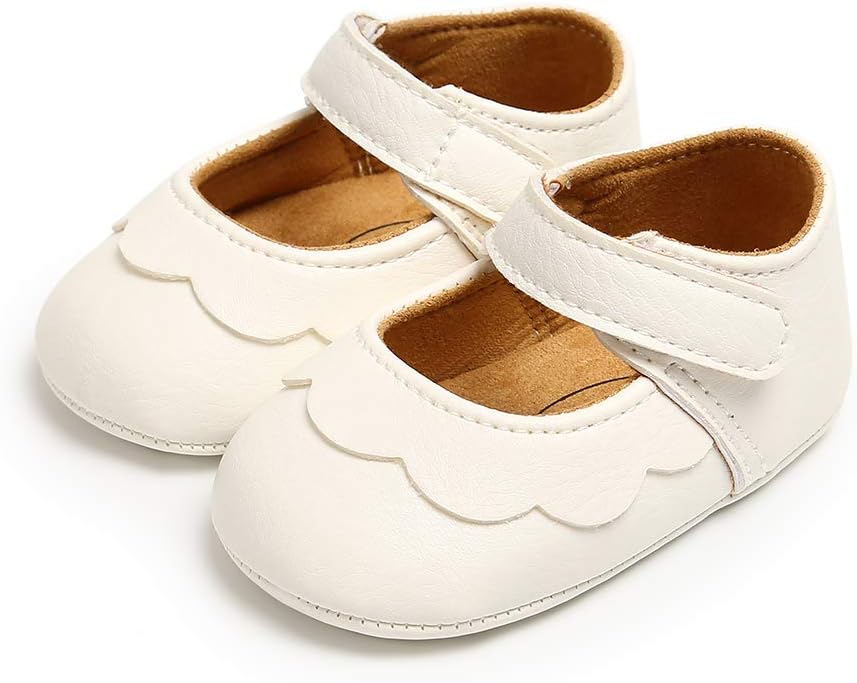 51sIAeUTqgL._AC_SL1000_.jpg MASOCIO Baby Girl Shoes Mary Jane Infant Anti Slip First Walking Shoes - Image 1