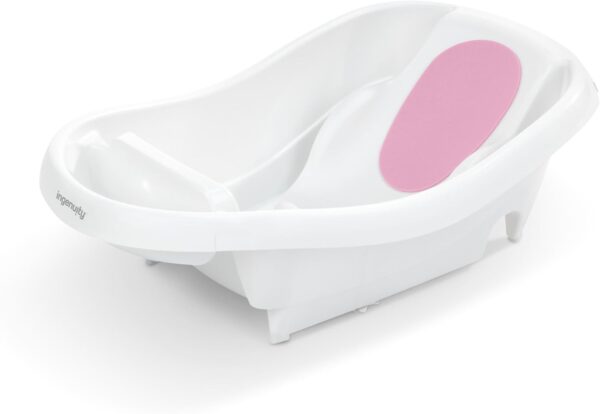 Summer by Ingenuity Comfy Clean Deluxe Newborn to Toddler Bather, 0-24 Months, Pink - Image 12