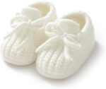 DovFanny Baby Booties Newborn Baby First Shoes Cozy Warm Knit Soft Booties for Toddler Infant Boy Girl