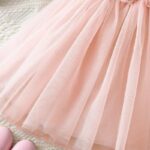 JiAmy Toddler Girl Tulle Dress Princess Casual Summer Strap Flower Sundress Mesh Sleeveless Kids Baby Dresses for Age 2-6 - Image 5