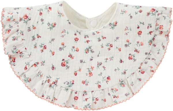 Nishine 4 pcs Unisex Baby Muslin Bandana Drool Bibs 360 Degree Rotatable Cotton Teething Feeding Drooling Bibs for Boy Girl - Image 3