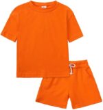 Hotfiary Boy Girls T-Shirt and Shorts Set Toddler Baby kids Clothes Summer Short Set 2pcs Outfits Clothing Sets Tracksuits