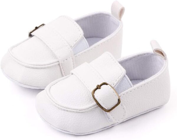MASOCIO Baby Boys Moccasin Shoes Infant First Walking Soft Sole Anti-Slip Casual Flats Crib Shoes - Image 2
