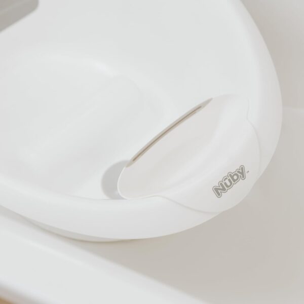 Nuby Sit Me Up Baby Bath with Built in Anti-Slip Bump and Soft Headrest - Bathtub Seat | Sitting Support | Suitable from 0-12 Months+ | Wash Cup and Plug Included - Image 5
