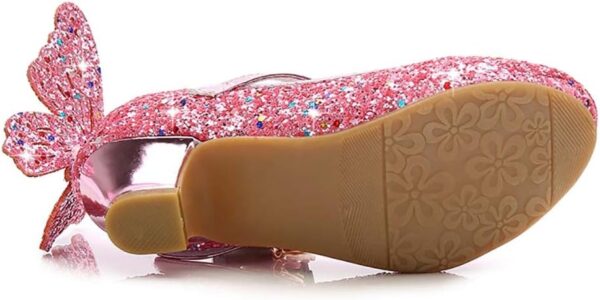 Girls Princess Shoes Toddlers Sequin Sweet Bows Sandals Little Girls Party Pumps Sparkle Wedding Dress Shoes - Image 5
