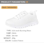 NETILGEN Boys Girls Running Shoes, Lace-up Athletic Tennis Sneakers Breathable Mesh Sports Shoes for Little Kid/Big Kid - Image 3