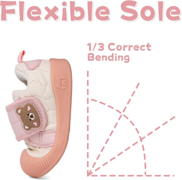 MASOCIO Baby Boy Girl First Walking Shoes Infant Toddler Trainers Rubber Anti-Slip Prewalker Shoes - Image 4