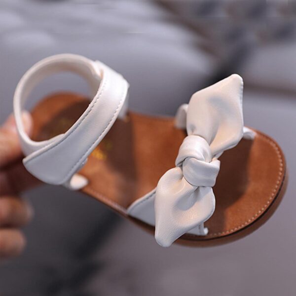 Daclay Girl's Sandals Soft Sole White Princess Comfortable Boys Kids Sandals - Image 5