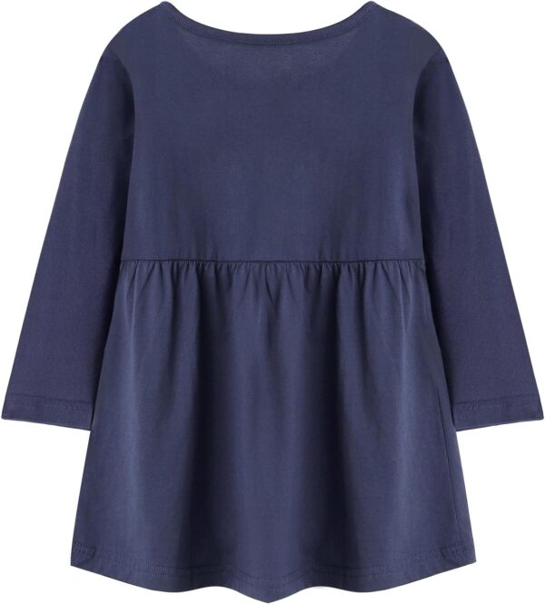 KAKU NANU Girls' Dresses Long Sleeve 2-7 Years Cotton Baby Girl Dress Tops A-Line Cartoon Casual Dresses - Image 2