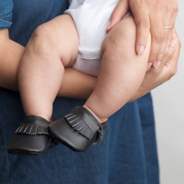 BirdRock Baby Moccasins - Premium Soft Sole Leather Boys and Girls Shoes for Infants, Babies, & Toddlers - Image 7