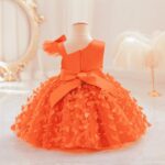 Baby Girl Birthday Party Cake Smash Dress Toddlers Christening Wedding Bridesmaid Flower Girl Dresses Little Princess Adorable Sweet 3D Butterfly Bowknot Tulle Pageant Prom Gown - Image 4