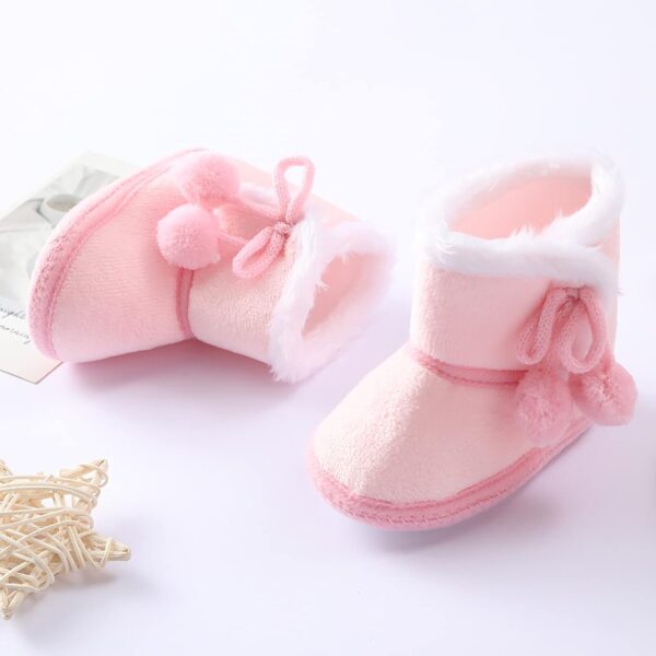 Hard Sole Baby Shoes Size 4 Girls Booties Shoes Infant Toddler Boys Boots Soft Baby Warming Baby Shoes Infant Basketball - Image 5