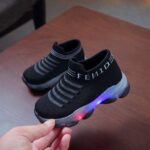 Sport Shoes Girls Boys Children Baby Run Casual Letter Led Luminous Mesh Baby Shoes Boys Casual Boots Size 4 - Image 4