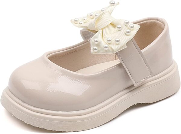 ROLAQDK Wedge Sandals for Girls Size 13 Girls Sandals Children Shoes Pearl Bow Tie Princess Shoes Dance Shoes Toddler Shoes for Girls Toddler Girl Size 5 Shoes Girls Running Shoes Size 4 - Image 7