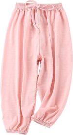 PAUBOLI Baby Long Bloomers Soft Slub Cotton Harem Pants for Boys Girls 12M-7T