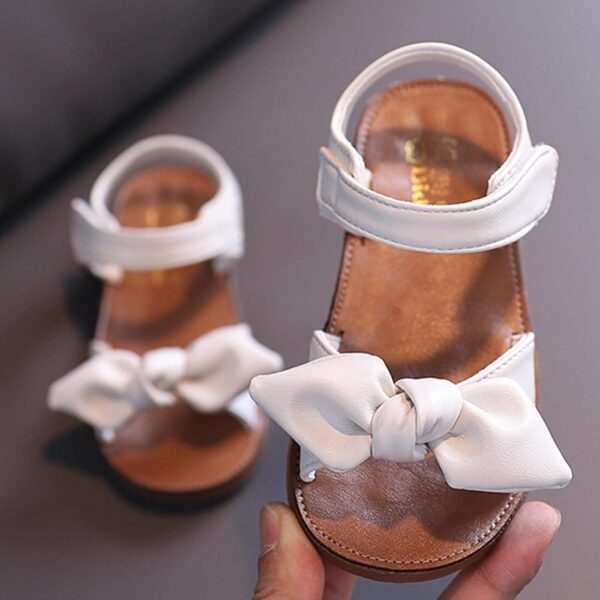 Daclay Girl's Sandals Soft Sole White Princess Comfortable Boys Kids Sandals - Image 4