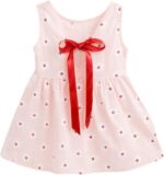 amropi Baby Girl's Flower Printed Dress Sleeveless Cotton A-Line Summer Dresses for 0-5 Years - Image 5