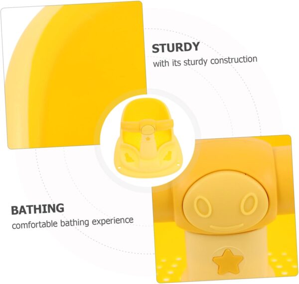 GARVALON Baby Bath Seat Secure Sturdy Bathing Chair Toddler Shower Seat for Bathing - Image 3