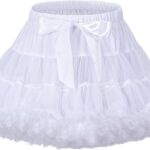 LACOFIA Girl's Tutu Skirt Toddler Ruffle Layered Tulle Skirt Princess Tutu Pettiskirt Party Dance Bubble Mini Skirt (0-10 Years)