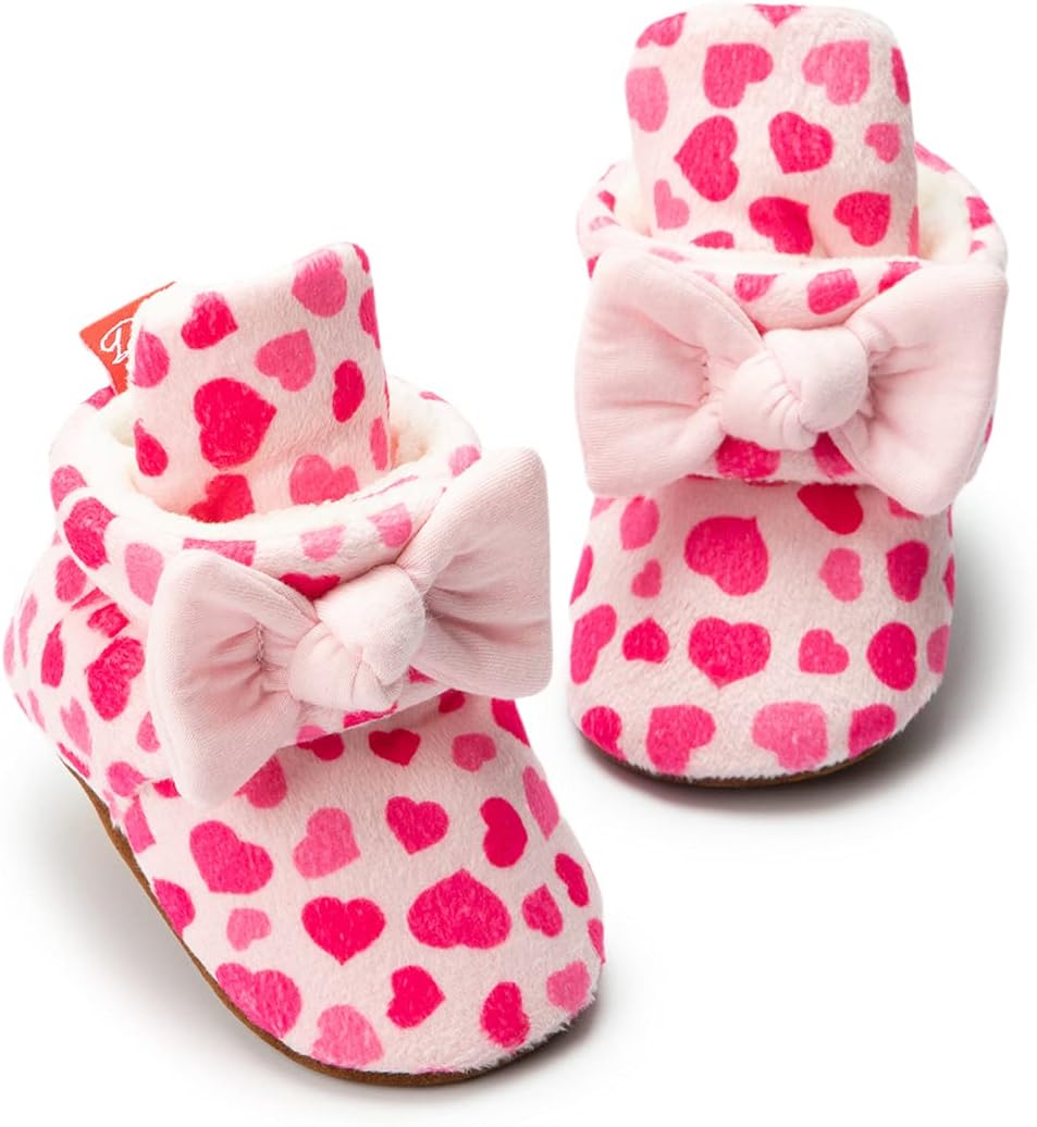 611UDQyyUHL._AC_SL1200_.jpg Morbido Newborn Baby Girls Boys Fleece Boots, Pink (2-Pink), 0-6 Months Infant - Image 1
