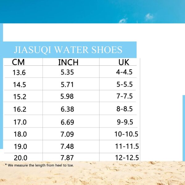 JIASUQI Boys Girls Water Shoes Toddler Quick Dry Aqua Socks Breathable Barefoot Shoes for Beach Swimming Pool - Image 7