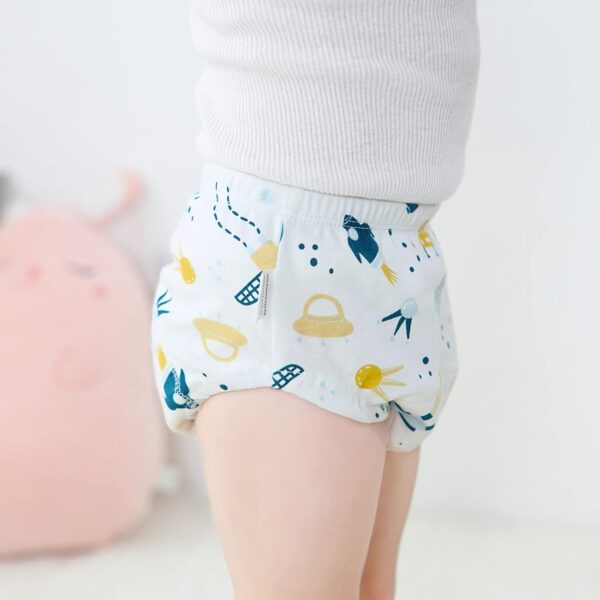 Heekcaa Potty Training Pants for Boys Girls，6 Packs Reusable Baby Toddler Training Pants Soft Washable, 2-6 Years - Image 3