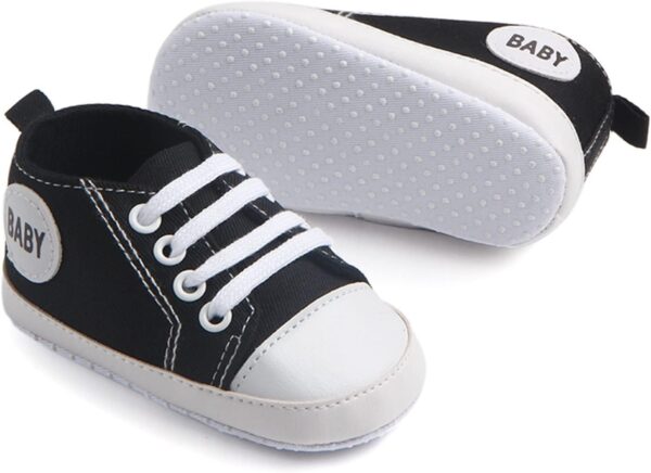 Infant Baby Boy Girl High Top Shoes Soft Anti-Slip Princess Wedding Dress Shoes Walking Sneakers Unisex-Kid Footwear - Image 2