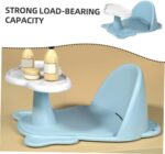 TOBBOMEY Child Bath Seat Baby Tub Chair Strong Suction Cups Comfortable Bathing Great Baby Shower Birthday Green - Image 9