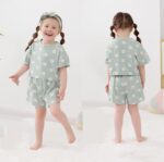 Toddler Baby Girls Summer Clothes Infant Shorts Sets Short Sleeve Outfits 6 Months-5 Years - Image 2